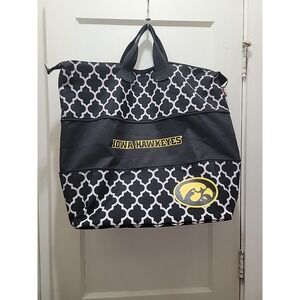 Iowa Hawkeyes Large Duffle Weekender Travel Bag Expandable Logo Brand No Strap